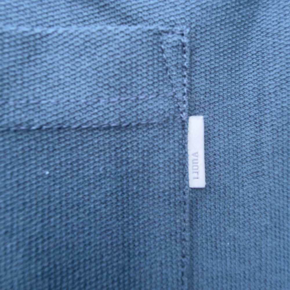 Vuori Mens Short Sleeve Polo Shirt Charcoal Gray Blue Chest Pocket Size M - Picture 3 of 6